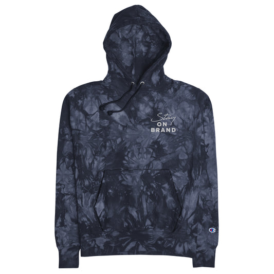 Stay on Brand Unisex Champion tie-dye hoodie